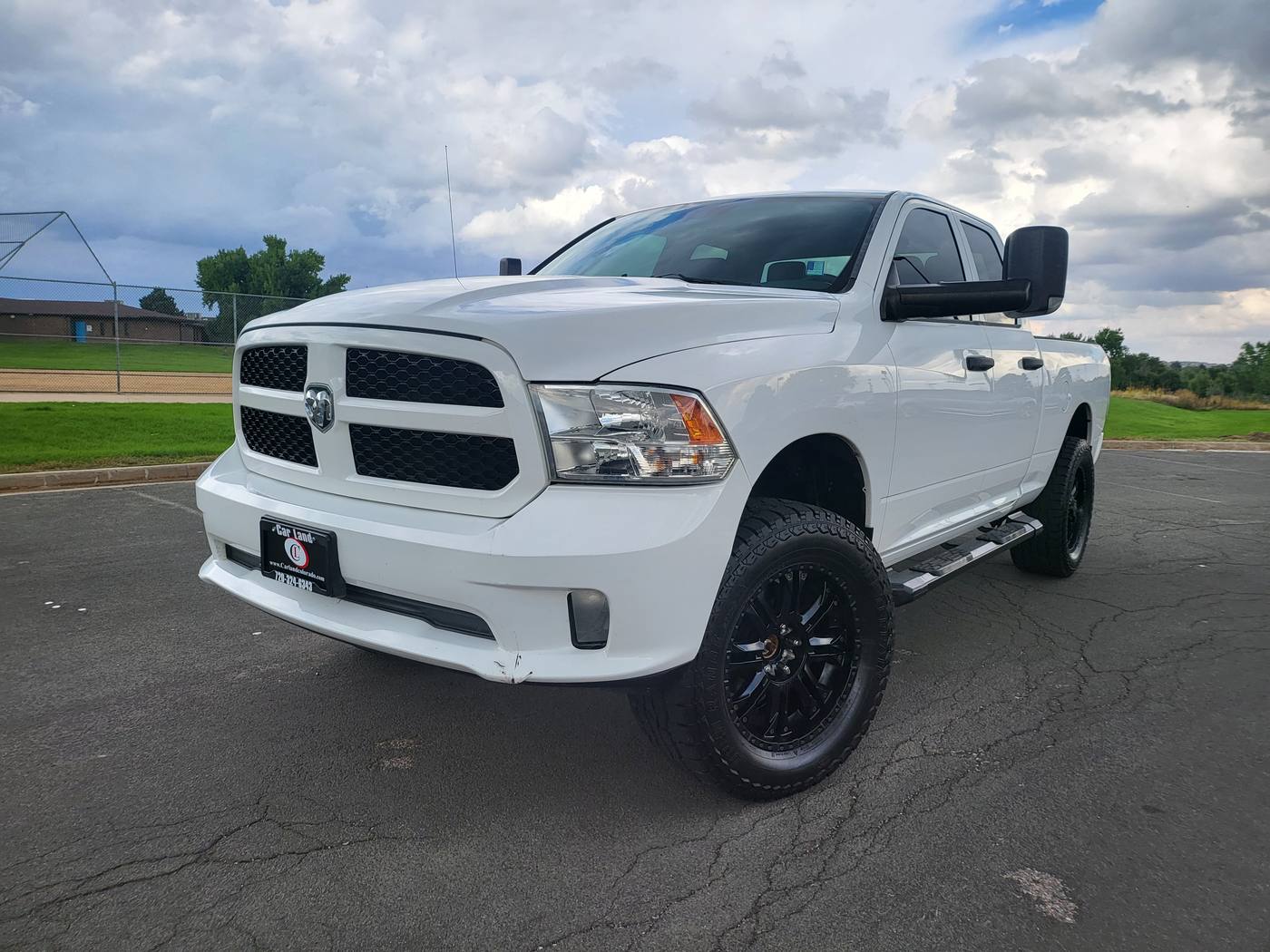 White pickup truck after an exterior detail